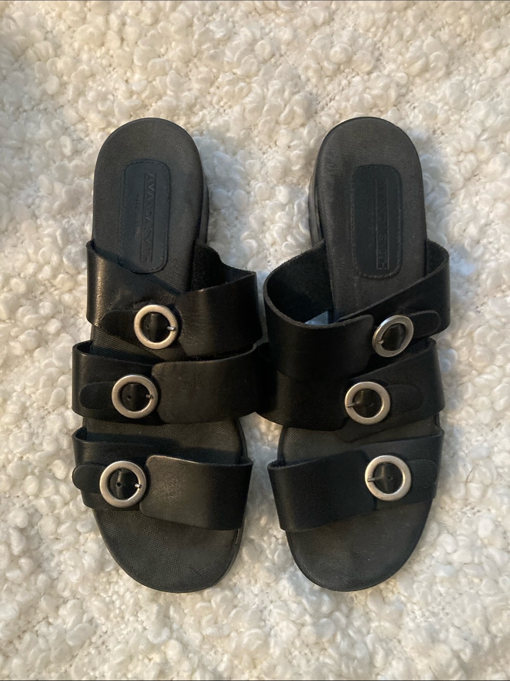 Amanda Smith slip-on sandals Black size 7.5
